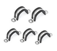 collier de serrage, Lot de 5 agrafes robustes en acier inoxydable 304 avec coussinets(160mm)