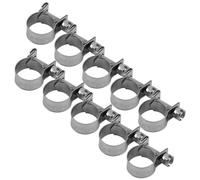 Collier de serrage, mini tuyau de conduite de carburant en acier inoxydable 10pcs Clip de serrage 6mm - 20mm Taille en option(13-15mm)