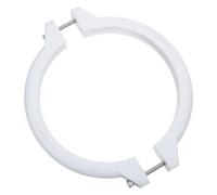 Collier de Serrage pour Filtre de Piscine, Anneau Blanc ABS Renforcé | Bague de Verrouillage, Structure Fendue à Boulon, pour Réservoir de Sable et Vanne Multivoies