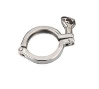 Collier de serrage réglable en acier inoxydable 304, 2 pièces, avec mécanisme de verrouillage robuste, for bride de tuyau avec joint en Silicone(2.5"-77.5mm)