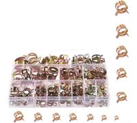 Collier de serrage ressort 6-22mm 140pcs outil Collier de serrage | Montage outil, mécanisme à ressort, installation rapide, pour idéal pour réparation pour urgente, gain de temps