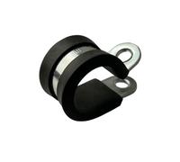 Collier de Serrage Tuyau Doublure Caoutchouc P Clips Durite Acier Inoxydable - Qualité Premium x 5, 16mm