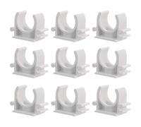Collier de Tuyau en U Pvc Blanc pour Conduite de Gaz et Plomberie | Fixation Murale Sol, Maintien Ordonné des Conduites, Résistance à Corrosion, Usage Plomberie