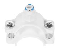 Collier de Vidange en Plastique Pom, Raccord Rapide 1/4 Pouce | Tuyaux Ø 40 à 48mm, Système sous Évier, Évacuation des Eaux Usées, Blanc Style Aléatoire