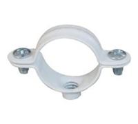 Collier double blanc ING FIXATIONS fixation de tuyauteries - Ø 16 mm - Boite de 50 pièces - A141655 Blanc G