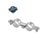 Collier double standard en acier zingué embase M7 X 150 CD Ø18 - Boite de 100 - - CD18