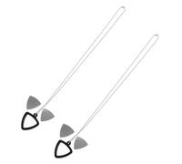 Collier Porte-médiator en Silicone Triangle, Lot de 2 Set de Pendentifs