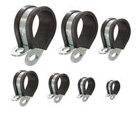 Colliers de fixation de tubes P-Clips de serrage avec insert en caoutchouc choix: Ø 30mm / Band 20mm, 10 Pièces