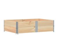 Colliers de palette 2 pcs 150x100 cm bois de pin solide