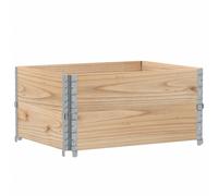Colliers de palette 2 pcs 80x60 cm bois de pin solide