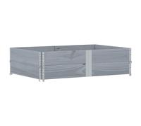 Colliers de palette 2 pcs gris 150x100 cm bois de pin solide