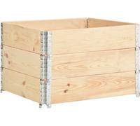 Colliers de palette 3 pcs 100x100 cm Bois de pin solide