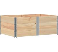 Colliers de palette 3 pcs 150x100 cm bois de pin solide