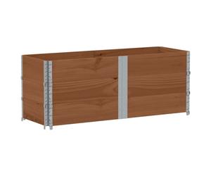 Colliers de palette 3 pcs marron 150x50 cm bois de pin solide