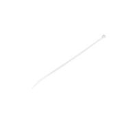 Colliers de Serrage 25 cm Blancs - Largeur 4 mm - Diam. faisceau 68 mm - Résistance 22 kg - Fermeture glissière autobloquante - Pointe incurvée - 94V-2/UL - 100 pcs (CBMZT10N)