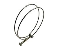 Colliers de serrage doubles en acier inoxydable pour tuyau et câble de 150-160 mm pour gaine, chauffage et ventilation x10