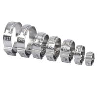 Colliers de serrage en acier inoxydable | 10 et 20 pièces plusieurs tailles for la plomberie, le jardinage, l'automobile, l'étang(8.3-10mm 20pcs)