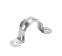 Colliers de serrage en acier inoxydable, 100 pièces, boucle en forme de U, carte de selle, collier de serrage fixe for tuyau d'eau(12mm)