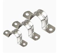 Colliers de serrage en acier inoxydable 150 pièces en acier inoxydable Type U carte d'équitation Clip de Tube d'eau selle boucle fixe épaississement support de cerceau de gorge(M8)