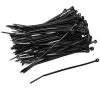 Colliers de serrage plastique noir type Colson - 4,5 mm x 200 mm - 100 pièces