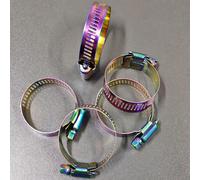 Colliers de serrage pour tuyaux de moto, colorés, pour filtre à air, fixation rapide, accessoires automobiles