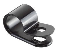 Colliers Fixation Câble En Nylon Noir, 9,5 mm 3/8, Clip En P À Vis Pour Gestion Câbles Et Tubes, Lot De 100
