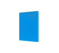 Collins Agenda « Essentials » sur 12 mois pour mi-année académique, juillet 2025 à juillet 2026 - ESSA51M.57-2526 - Agenda de rendez-vous journalier A5, couverture rigide, bleu clair