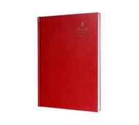 Collins Bureau - Agenda semainier 2026 sur 12 mois, couverture rigide A4, rouge (40,15-26)