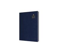 Collins Debden Agenda de bureau 2026-2027 13 mois A5 1 jour par page avec rendez-vous Bleu (52M.60-2627)