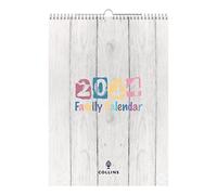 Collins Debden Collins Brighton Calendrier mural familial 2024 - Planificateur de style de vie et organisateur pour bureau, travail, personnel et maison - Agenda de janvier à décembre 2024 -