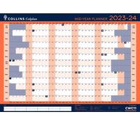 Collins Debden Collins CWC11-2324 Colplan Agenda scolaire mi-année 2023-2024 A1 de juillet 2023 à juillet 2024 Bleu
