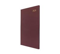 Collins Debden Collins Essential Agenda semainier 2024 semainier et mensuel complet 2024 format A4 Bordeaux
