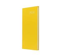 Collins Debden Collins Essential Agenda semainier de poche 2024 à 2024, doux au toucher, couverture flexible, petit calendrier de poche 2024 (jaune)