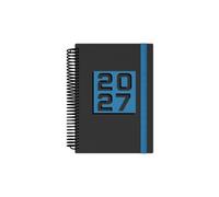 Collins Debden Delta Agenda journalier 2027 sur 12 mois avec couverture rigide Bleu Format A5