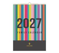 Collins Debden Edge EDFC135-27 Calendrier 2027 sur 12 mois A3 avec vue mensuelle