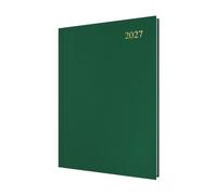 Collins Debden ESSA41.52-27 Agenda journalier 2027 12 mois avec couverture rigide Vert