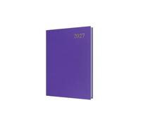 Collins Debden ESSA51.55-27 Agenda journalier 2027 12 mois avec couverture rigide Violet