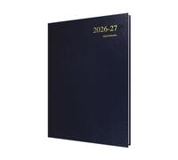 Collins Debden Essential Agenda 2026-2027 13 mois A4 journalier avec rendez-vous Bleu foncé