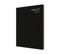 Collins Debden Essential Agenda 2026-2027 13 mois A4 journalier avec rendez-vous Noir