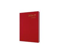 Collins Debden Essential Agenda 2026-2027 13 mois A5 1 jour par page avec rendez-vous Rouge