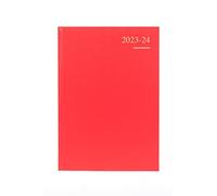 Collins Debden Essentials ESSA43M.15-2324 Agenda académique semainier 2023-24 format A4 (rendez-vous) pour école ou université de juillet 2023 à juillet 2024 Rouge
