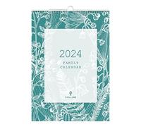 Collins Debden TAFC135-24 Collins Tara Calendrier mural familial 2024 - Planificateur de style de vie et organisateur pour bureau, travail, personnel et maison - Agenda de janvier à décembre 2024 -