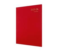 Collins ESSA43M.15-2526 Agenda semainier de rendez-vous « Essentials » 12 mois, juillet 2025 à juillet 2026, couverture rigide, rouge