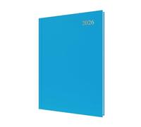 Collins - Essential - Agenda 2026 sur 12 mois, 1 jour par page, couverture rigide A4, bleu clair (ESSA41.57-26)