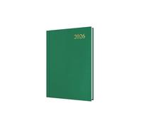 Collins - Essential - Agenda 2026 sur 12 mois, 1 jour par page, couverture rigide A5, vert (ESSA51.52-26)
