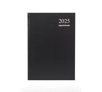 Collins Essential ESSA51A.99-25 Agenda professionnel 2025-1 jour par page - Avec planificateur de rendez-vous et couverture rigide en cuir - Noir
