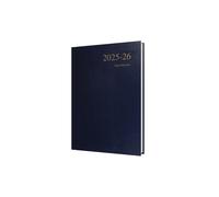 Collins Essentials ESSA51M.65-2526 Agenda de rendez-vous journalier 12 mois avec couverture rigide Bleu foncé Format A5