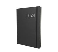 Collins Legacy Agenda semainier 2024 format A5 - Planificateur d'entreprise et organiseur - Janvier à décembre 2024 - Semainier - Noir - CL53.99-24