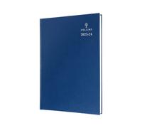 Collins Standard Desk Agenda académique 2023-2024 A5 un jour par page (rendez-vous) FSC MIX Paper School College or University Term Journal - Juillet 2023 à juillet 2024 - Bleu - 52M.60-2324