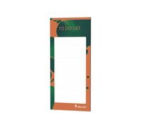 Collins Viridian Bloc-notes pour liste de choses à faire - 235 x 105 mm - Liste de contrôle, liste de courses et bloc-notes avec bande magnétique pour la maison et le bureau